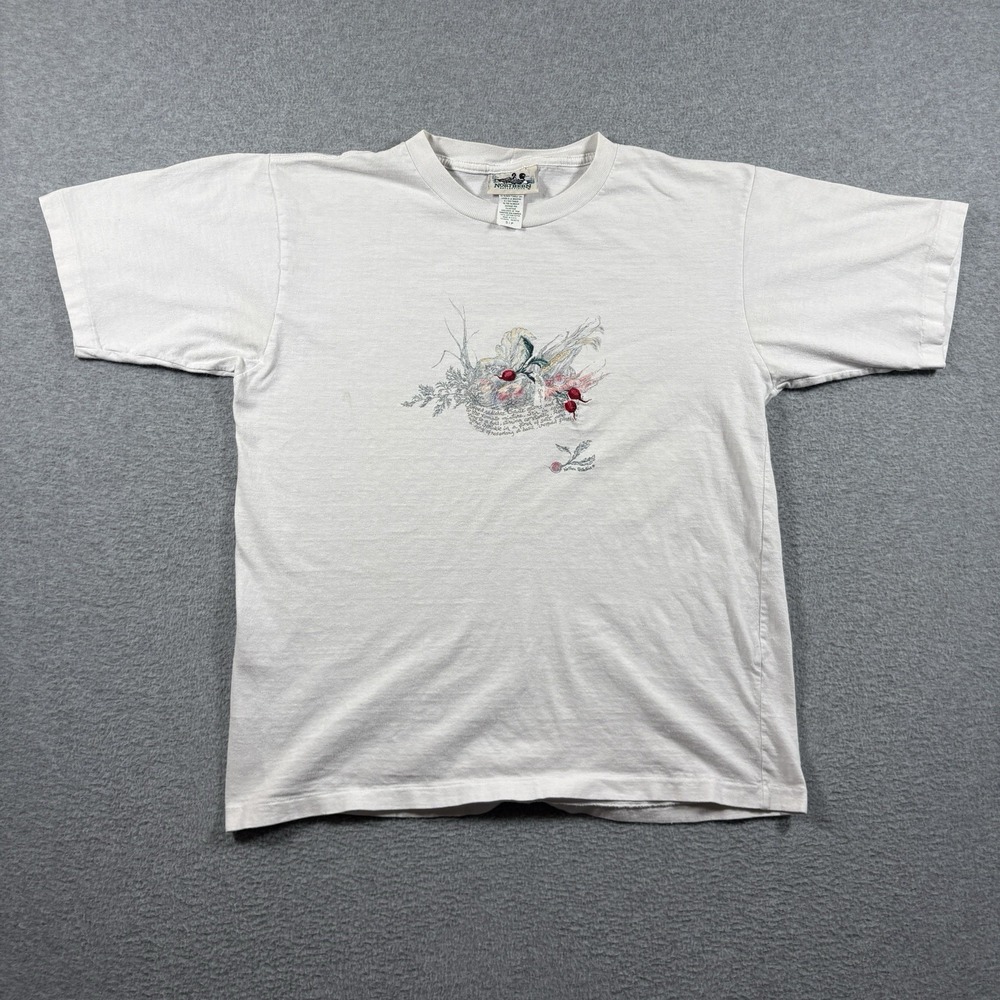 Vintage 90s Northern Reflections Veggie Soup T Shirt Men's S USA Embroidered